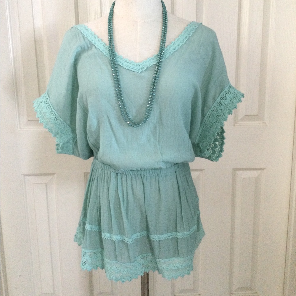 Forever 21 Teal Blouse 2X